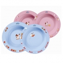 Набор из 2 тарелок разного размера от 6 месяцев, голубая или розовая