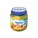Хумана, Органическое пюре "Яблоко-Персик"  для детского питания с 5 месяцев
