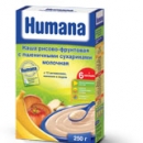 Humana Каша рисово-фруктовая с пшеничными сухариками молочная,с 6 мес, 250гр