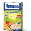 Humana Каша рисово-кукурузная мультифруктовая молочная, с 6 мес, 250 гр